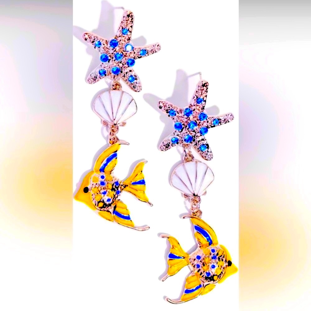 🧜🏻‍♀️🐠🧜  “UNDER THE REEF” MULTI EARRINGS ~ PAPARAZZI❗️🧜🏻‍♀️🐠🧜 BEACH PLEASE❗️